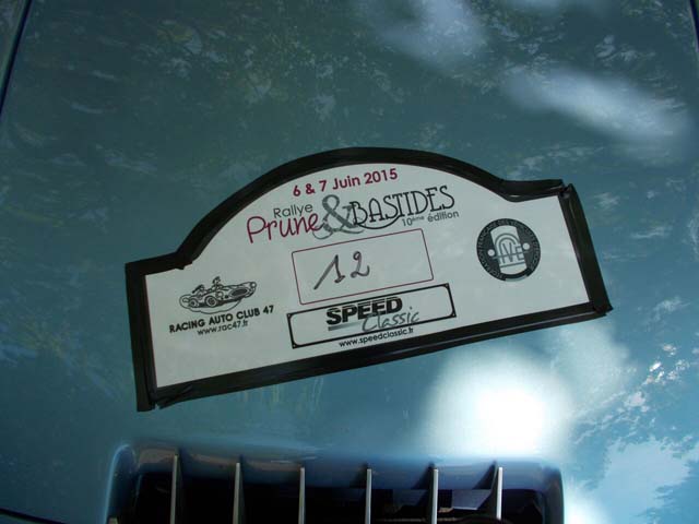 plaque de rallye 2015